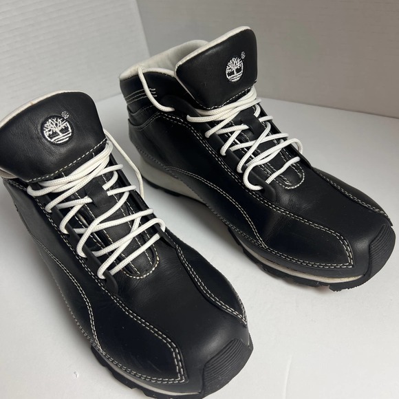 Timberland 17346 Metro Dub Black Leather Ankle Boots Waterproof Women's SZ 6.5 - Picture 1 of 8
